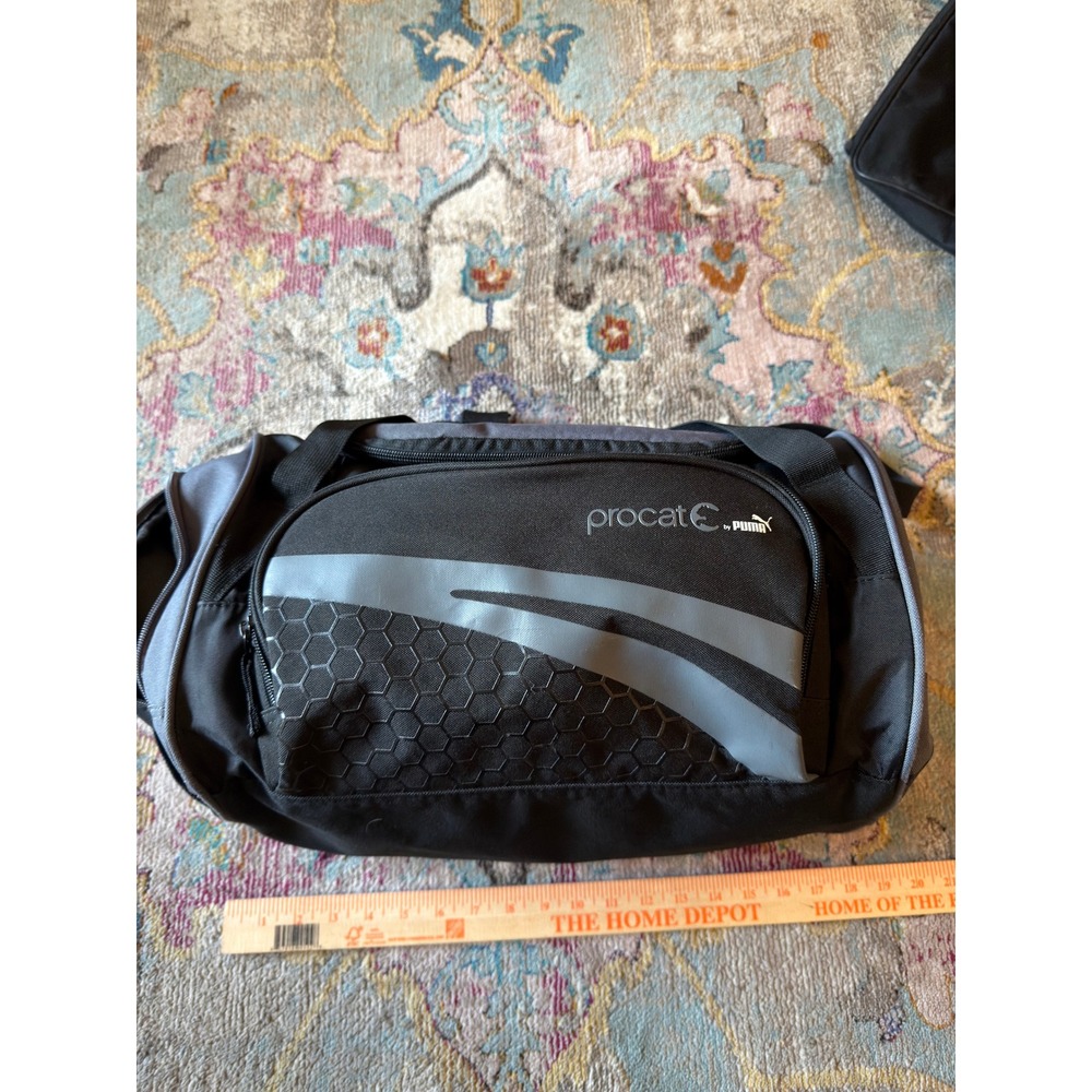 Puma Procat Duffel Bag Black Grey Unisex Medium